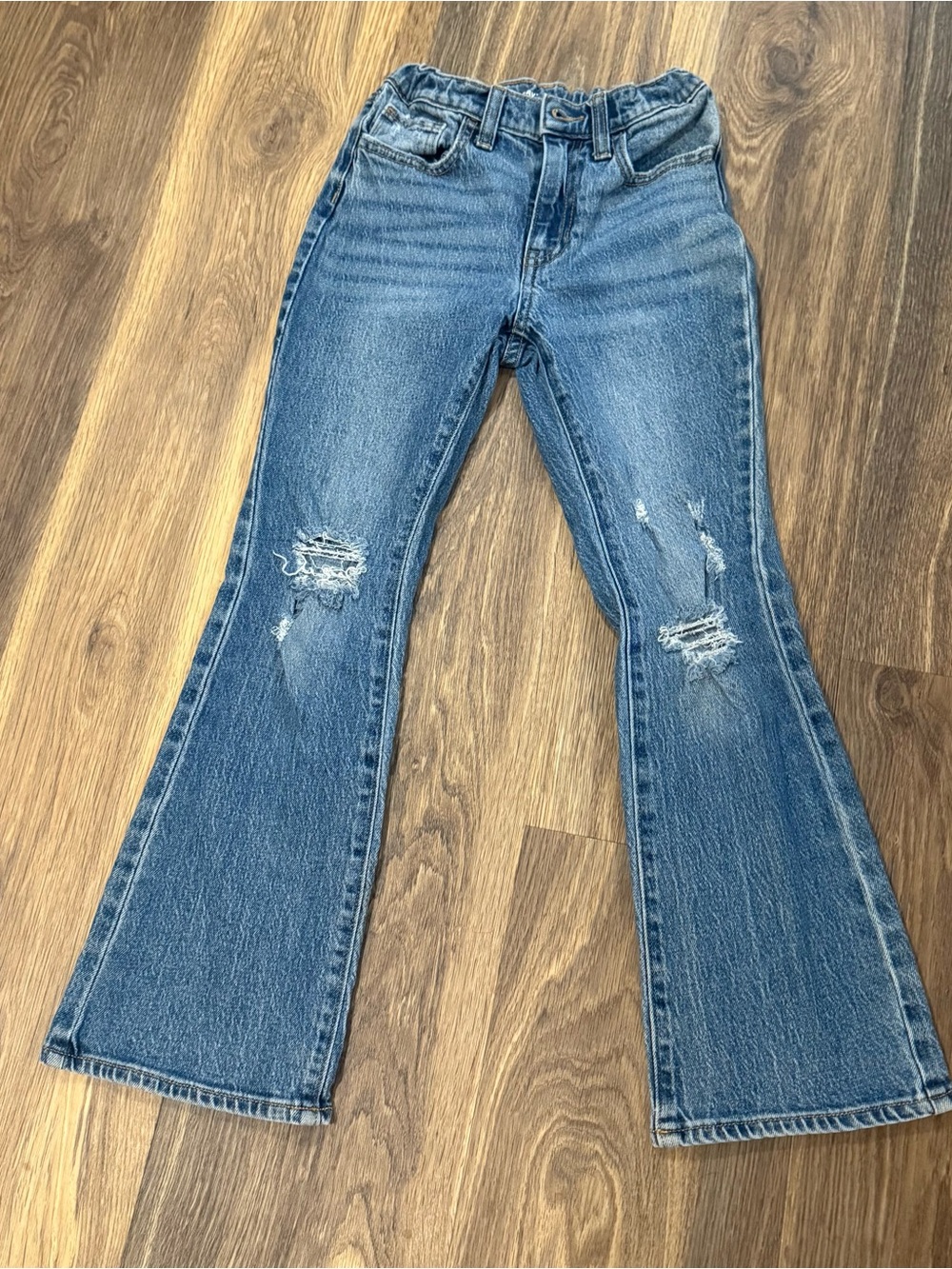 High Rise Flare Distressed Girl’s Blue Flare Jeans Size 10